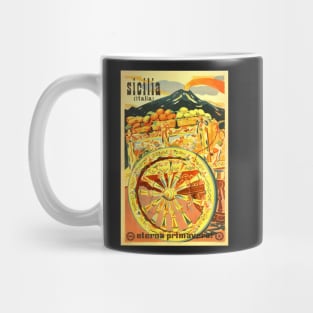 Italy,Sicilia,Travel Poster Mug